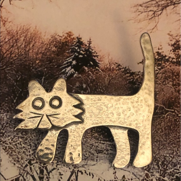 Silpada Sterling Silver Feline Pin 🐱 - Picture 3 of 7